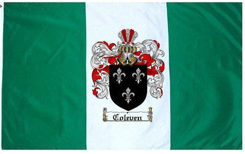 Coleven family crest coat of arms flag