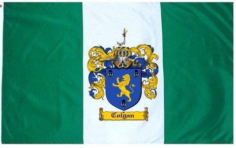 Colgan family crest coat of arms flag