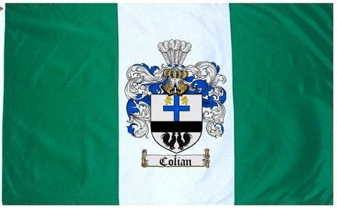 Colian family crest coat of arms flag