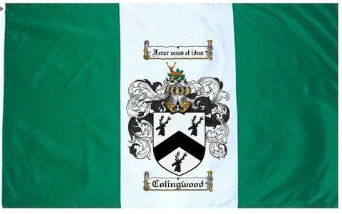 Colingwood family crest coat of arms flag