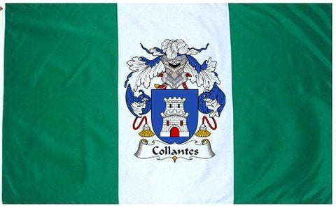 Collantes family crest coat of arms flag