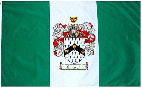 Colleigh family crest coat of arms flag