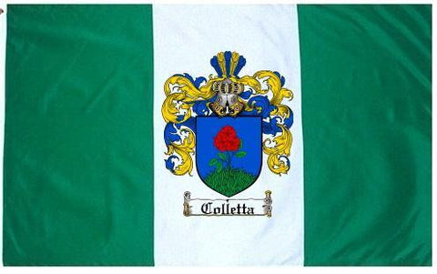 Colletta family crest coat of arms flag
