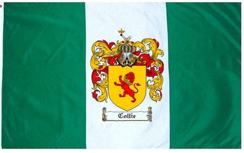 Collie family crest coat of arms flag