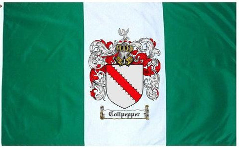 Collpepper family crest coat of arms flag