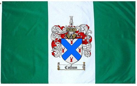 Collum family crest coat of arms flag
