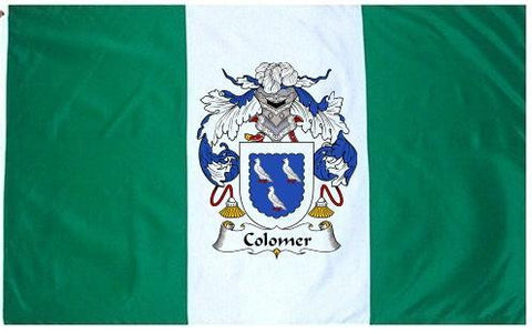 Colomer family crest coat of arms flag