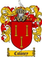 Coloney coat of arms family crest download