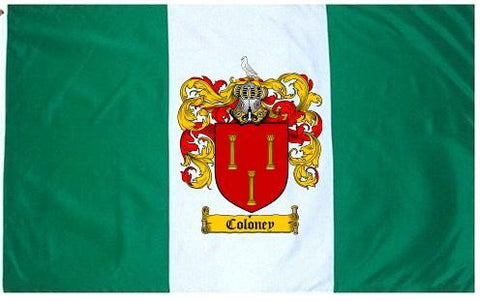 Coloney family crest coat of arms flag