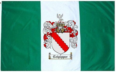 Colpepper family crest coat of arms flag