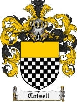 Colsell coat of arms family crest download