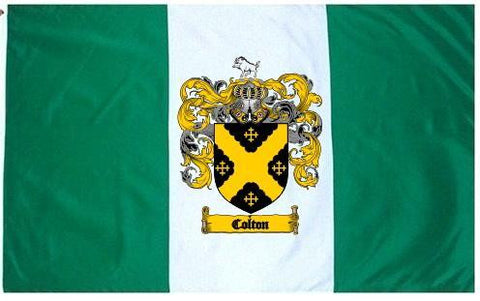 Colton family crest coat of arms flag