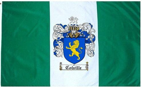 Colville family crest coat of arms flag