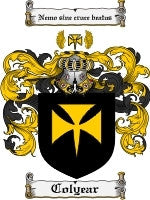 Colyear coat of arms family crest download