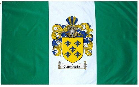 Comaziz family crest coat of arms flag