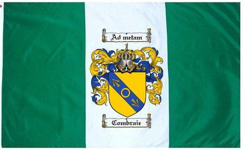 Combraie family crest coat of arms flag