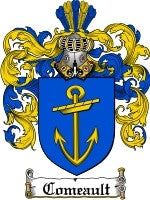 Comeault coat of arms family crest download