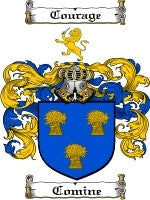 Comine coat of arms family crest download