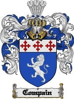 Compain coat of arms family crest download