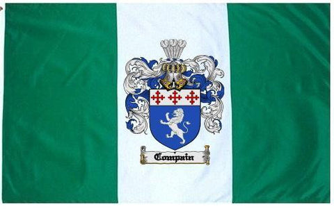Compain family crest coat of arms flag