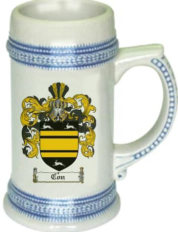 Con- family crest stein coat of arms tankard mug