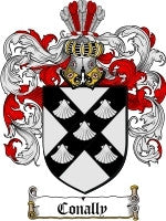 Conally coat of arms family crest download