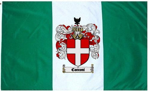 Conconi family crest coat of arms flag