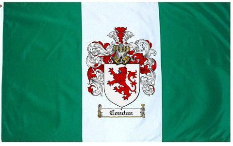 Condun family crest coat of arms flag
