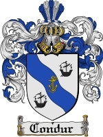 Condur coat of arms family crest download