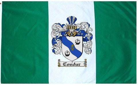 Condur family crest coat of arms flag