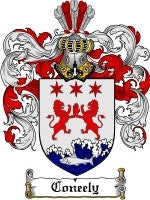 Coneely coat of arms family crest download