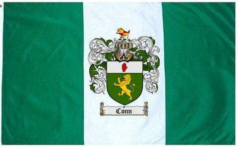 Conn family crest coat of arms flag