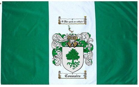 Connaire family crest coat of arms flag