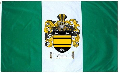 Conne family crest coat of arms flag