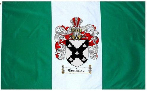 Connelay family crest coat of arms flag