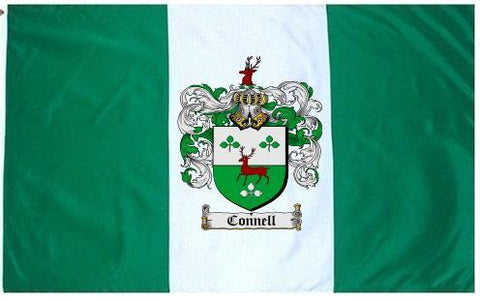 Connell family crest coat of arms flag