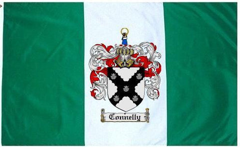 Connelly family crest coat of arms flag