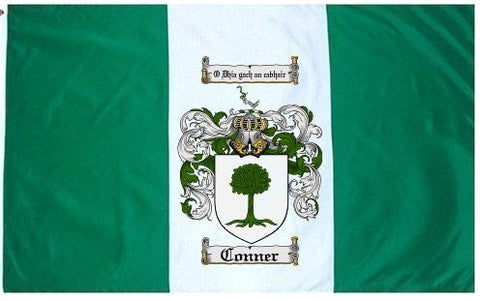 Conner family crest coat of arms flag