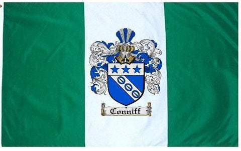 Conniff family crest coat of arms flag