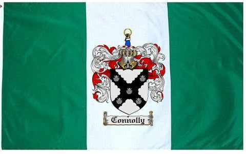 Connolly family crest coat of arms flag