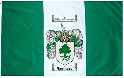 Connors family crest coat of arms flag