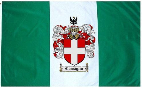 Consiglio family crest coat of arms flag