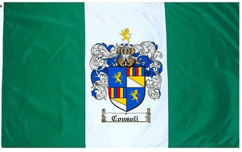 Consoli family crest coat of arms flag