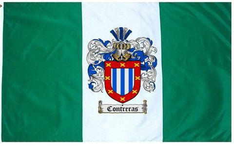 Contreras family crest coat of arms flag