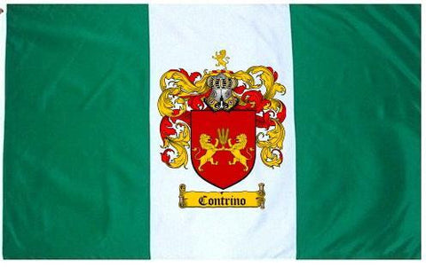 Contrino family crest coat of arms flag