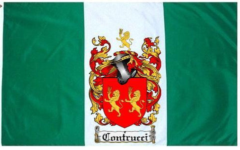 Contrucci family crest coat of arms flag
