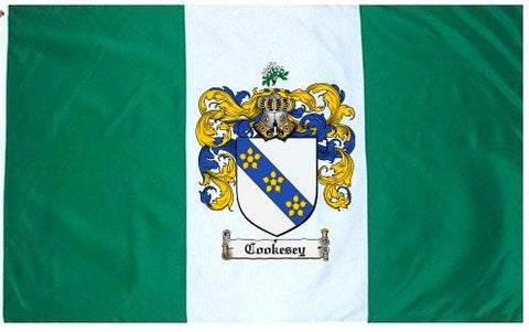 Cookesey family crest coat of arms flag