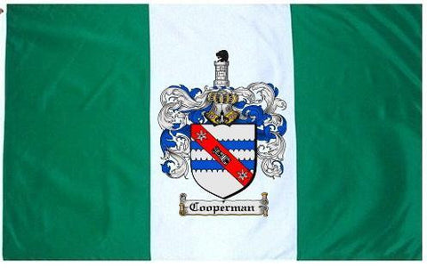 Cooperman family crest coat of arms flag