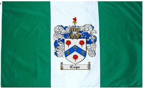 Cope family crest coat of arms flag