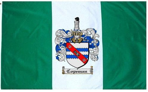 Copeman family crest coat of arms flag